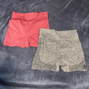 workout exercise women's short with scrunch size small